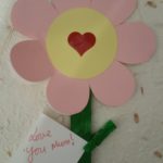 Finished Flower card for mothers day