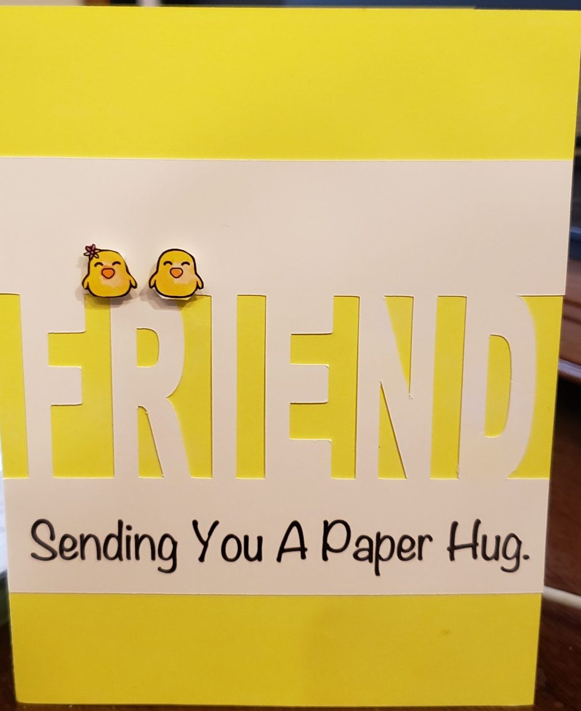 sending a paper hug