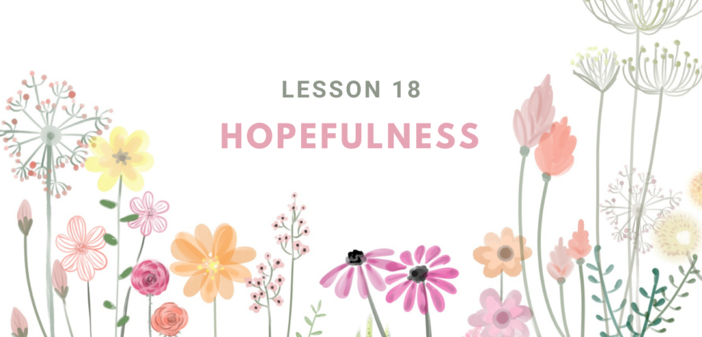 RUHI BK 3 GRADE 1 LESSON 18 HOPEFULNESS