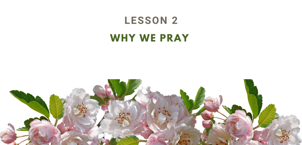RUHI BOOK 3 GRADE 2 LESSON 2 WHY WE PRAY