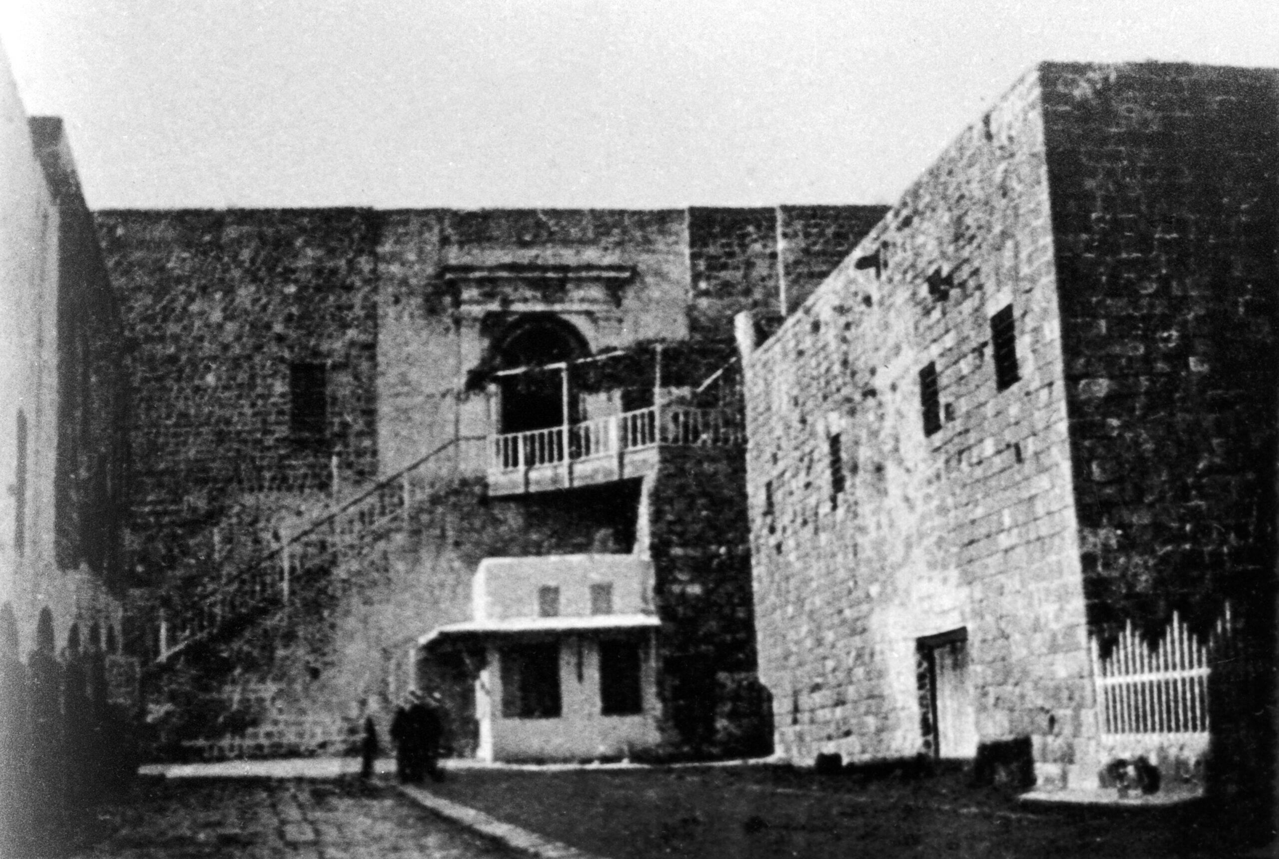 Stairway leading to the ‘Akká prison within the citadel, c. 1901